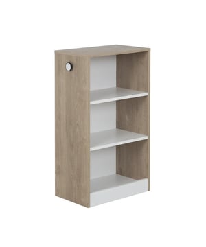 
Eigenschappen: De Marcel collectie is zowel chique als natuurlijk. De collectie Marcel is zowel chic als natuurlijk, met een witte structuur en een hoogte van 88 cm, een breedte van 49 cm en een diepte van 31 cm, biedt het een interessant volume met drie opbergnissen en een kapstokhaak. Het kan ook gebruikt worden als een kleine boekenkast om speelgoed en boeken in op te bergen. Meubels Gemaakt in FrankrijkCompositie: spaanplaatpanelen bedekt met wit eiken imitatiepapier Afmetingen: B 49 cm x H 88 cm x D 31 cm Merk: CaliCosy Kleur: Wooden Effect