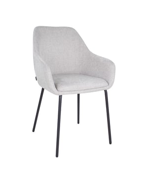 
HEY, IT’S GUUS! Deze eetkamerstoel is met haar elegante en minimalistische uitstraling te plaatsen in elke interieurstijl. GUUS is verkrijgbaar in verschillende kleuren. Merk: Kick Collection Kleur: Grijs Hoogte: 86 cm Breedte: 56 cm Diepte: 60 cm Zithoogte: 48 cm Zitdiepte: 43 cm Hoogte armleuning: 65 cm Gewicht: 7 kg Materiaal: Gemêleerde textuurstof en metaal