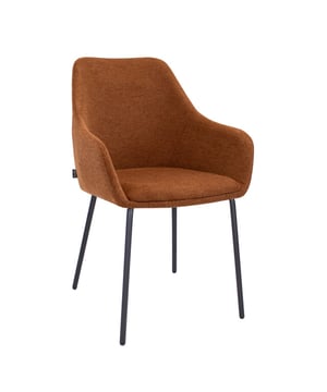 
HEY, IT’S GUUS! Deze eetkamerstoel is met haar elegante en minimalistische uitstraling te plaatsen in elke interieurstijl. GUUS is verkrijgbaar in verschillende kleuren. Merk: Kick Collection Kleur: Terra Hoogte: 86 cm Breedte: 56 cm Diepte: 60 cm Zithoogte: 48 cm Zitdiepte: 43 cm Hoogte armleuning: 65 cm Gewicht: 7 kg Materiaal: Gemêleerde textuurstof en metaal
