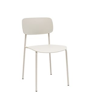 
KICK eetkamerstoel LIO: elegant, minimalistisch, tijdloos en helemaal van nu!Op zoek naar een stoel die jouw interieur direct een frisse boost geeft? Maak kennis met eetkamerstoel LIO, een moderne schoolstoel met een knipoog naar vroeger. LIO is uitgevoerd in stevig kunststof, heeft een slank metalen frame en is verkrijgbaar in diverse toffe kleuren. Perfect voor aan de eettafel, op kantoor of als eyecatcher in je interieur. Dankzij het slanke frame en de opening tussen de rugleuning en de zitting, heeft LIO een luchtige uitstraling. Daarnaast neemt deze smalle eetkamerstoel weinig ruimte in en is het daardoor de ideale keuze voor in een kleine eethoek. LIO is zonder armleuningen ontworpen, waardoor er meer stoelen aan de eettafel passen.  Merk: Kick Collection Kleur: Ivoor Hoogte: 79 cm Breedte: 43 cm Diepte: 52 cm Zithoogte: 48 cm Zitdiepte: 41 cm Gewicht: 5 kg Materiaal: Kunststof en metaal Kleur onderstel: Ivoor