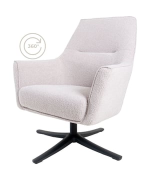 
Ontsnap aan de alledaagse drukte en omarm het comfort van fauteuil Ties. Met zijn eigentijdse silhouet en 360 graden draaibare metalen onderstel biedt Ties een perfecte combinatie van stijl en functionaliteit. Ga zitten, draai rond en geniet van pure ontspanning in deze moderne fauteuil. Merk: Home67 Materiaal: Metaal,Synthetisch Kleur: Beige EAN: 8720769978991
