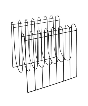
Wauw! Dit gave metalen tijdschriftenrek Curve in de kleur mat zwart van CASA DI ELTURO is lekker transparant. Deze opberger is zowel functioneel als decoratief. Je kunt er je leukste tijdschriften in kwijt en het is ook nog eens een echte Eye catcher! De afmeting van het rek is 32 X 16 X 45 cm. MATERIAAL: Metaal KLEUR: Zwart AFMETING: 33 X 26 X 32 cm Merk: CASA DI ELTURO Materiaal: Metaal Kleur: Zwart