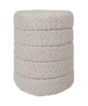 
Deze teddy poef voegt een vleugje glamour toe met zijn gelaagde ontwerp, een stijlvolle upgrade voor elke ruimte! Gebruik Poef Rosa als voetenbankje, naast je bed, in de woonkamer voor een extra zitplek of als praktisch bijzettafeltje. Het unieke laagjespatroon maakt het een echte blikvanger in je interieur. Poef Rosa is verkrijgbaar in 2 verschillende kleuren. Merk: Home67 Materiaal: Synthetisch Kleur: Wit EAN: 8720769975228