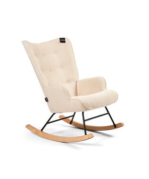 
Heerlijke zachte Aemely schommelstoel bekleed met een super leuke, beige schapenstof. Deze zwarte schommelstoel past perfect in de baby kamer woonkamer! De zachte stof en dikke vulling zorgen voor een fijn zitcomfort. De rug is 67 cm lang en de diepte 45cm. De totale hoogte van de stoel is 92 cm, de diepte 68 cm en de breedte 65 cm. Materiaal Bekleding: Kunstschapenstof Frame: Metaal Poten: Beukenhout Kleur Bekleding: Beige / Off-White Frame: Zwart Poten: Natuurlijk beukenhout Afmetingen Hoogte: 92 cm | diepte: 68 cm | breedte 65 cm Zithoogte: 45 cm | Zitdiepte: 45 cm Montage Poten en frame moeten gemonteerd worden Duidelijke handleiding bijgeleverd Levering en Verzending Bij ons geniet je altijd van gratis en snelle Merk: Aemely Materiaal: Stof;Metaal;Hout Kleur: Beige