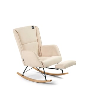 
voor iedere mama (en papa) Aemely heeft de ideale schommelstoel voor iedere mama gecreëerd. Het model Relax biedt nog meer ontspanning door de ingebouwde voetsteun. Deze voetsteun is eenvoudig in- en uitklapbaar.  Het design is modern en de schommelstoel is gemaakt van zachte, trendy ribstof. Kom tot rust dankzij de schommelende bewegingen en verminder stress en spanningen. De kleur van de Aemely schommelstoel Relax is neutraal, waardoor het past in ieder interieur.   Kom tot rust dankzij deze schommelstoel speciaal ontworpen voor mama Deze schommelstoel is perfect voor in de babykamer, maar zal ook in de woonkamer zeker niet misstaan. De zachte stof en dikke vulling in combinatie met de uitklapbare voetsteun zorgen voor optimaal zitcomfort, bijvoorbeeld tijdens het in slaap wiegen, voeden of kalmeren van je baby. De combinatie van Merk: Aemely Materiaal: Stof;Metaal;Hout Kleur: Beige