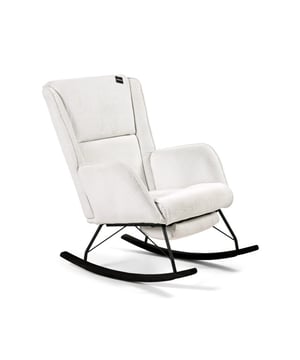 
voor iedere mama (en papa) Aemely heeft de ideale schommelstoel voor iedere mama gecreëerd. Het model Relax biedt nog meer ontspanning door de ingebouwde voetsteun. Deze voetsteun is eenvoudig in- en uitklapbaar.  Het design is modern en de schommelstoel is gemaakt van zachte, trendy ribstof. Kom tot rust dankzij de schommelende bewegingen en verminder stress en spanningen. De kleur van de Aemely schommelstoel Relax is neutraal, waardoor het past in ieder interieur.   Kom tot rust dankzij deze schommelstoel speciaal ontworpen voor mama Deze schommelstoel is perfect voor in de babykamer, maar zal ook in de woonkamer zeker niet misstaan. De zachte stof en dikke vulling in combinatie met de uitklapbare voetsteun zorgen voor optimaal zitcomfort, bijvoorbeeld tijdens het in slaap wiegen, voeden of kalmeren van je baby. De combinatie van Merk: Aemely Materiaal: Stof Kleur: Wit EAN: 8720929910854