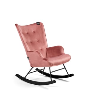 
Super zachte Aemely® schommelstoel bekleed in een roze fluwelen stof. Met deze Steerne schommelstoel haalt u een pronkstuk met koninklijke allure in huis. Iedereen die op deze prachte schommelstoel gaat zitten komt zeker aan zijn ontspanning / rust toe. De elegante velvet / velours stoffering in combinatie met de zwarte poten & het zwart stalen frame maakt deze schommelstoel een pracht exemplaar. Wilt u de show stelen met een pronkstuk in uw woonkamer en die helemaal voldoet aan de laatste design trends? Koop dan nu deze fantastische schommelstoel. De zachte velours stof en dikke vulling zorgen voor een fijn zitcomfort. De rug is ongeveer 67 cm lang en de zitdiepte is 45cm. De totale hoogte van de stoel is 95 cm, de diepte 84 cm en de breedte 68 cm. Materiaal Bekleding: Velvet / Fluweel Frame: Metaal Poten: Beukenhout Kleur Bekleding: Roze Frame: Merk: Aemely Materiaal: Stof Kleur: Roze EAN: 8720929910823