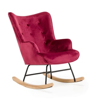
Super zachte Aemely® schommelstoel bekleed in een bordeaux rode fluwelen stof. Deze stoel is perfect voor bijvoorbeeld op de baby kamer of als pronkstuk in de woonkamer! De zachte velours stof en dikke vulling zorgen voor een fijn zitcomfort. De rug is ongeveer 64 cm lang en de zitdiepte 45cm. De totale hoogte van de stoel is 92 cm, de diepte 74 cm en de breedte 66 cm. Materiaal Bekleding: Velvet / Fluweel Frame: Metaal Poten: Beukenhout Kleur Bekleding: Bordeaux rood Frame: Zwart Poten: Natuurlijk beukenhout Afmetingen Hoogte: 92 cm | diepte: 74 cm | breedte 66 cm Zithoogte: 45 cm | Zitdiepte: 45 cm Montage Poten en frame moeten gemonteerd worden Duidelijke handleiding bijgeleverd Attributen Stijlvol met knopen Merk: Aemely Materiaal: Stof Kleur: Rood EAN: 8720929910151