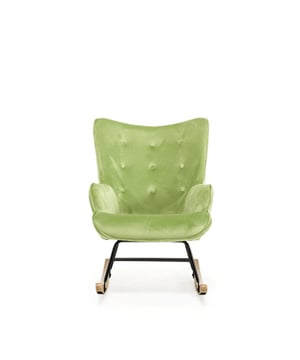 
Super zachte Aemely® schommelstoel bekleed in een licht groene, fluwelen stof. Deze stoel is perfect voor bijvoorbeeld op de baby kamer of als pronkstuk in de woonkamer! De zachte velours stof en dikke vulling zorgen voor een fijn zitcomfort. De rug is ongeveer 64 cm lang en de zitdiepte 45cm. De totale hoogte van de stoel is 92 cm, de diepte 74 cm en de breedte 66 cm. Materiaal Bekleding: Velvet / Fluweel Frame: Metaal Poten: Beukenhout Kleur Bekleding: Dino groen Frame: Zwart Poten: Natuurlijk beukenhout Afmetingen Hoogte: 92 cm | diepte: 74 cm | breedte 66 cm Zithoogte: 45 cm | Zitdiepte: 45 cm Montage Poten en frame moeten gemonteerd worden Duidelijke handleiding bijgeleverd Attributen Stijlvol met knopen Merk: Aemely Materiaal: Stof Kleur: Groen EAN: 8720929910168