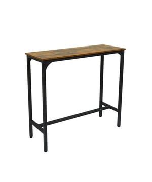 
Verhef uw eetervaring met onze elegante bartafel, een perfecte mix van eenvoud, stijl en functionaliteit. Deze tafel, met zijn verfijnde 25 x 25 mm metalen poten en vintage afwerking, brengt niet alleen een stijlvolle sfeer in uw eetruimte, maar zorgt ook voor comfortabel dineren op een aangename hoogte. Het compacte formaat van 40 cm breed maakt deze bartafel ideaal voor kleinere keukens of woon-eetkamers, zonder in te boeten aan oppervlakte voor uw eetgerei en servies. Belangrijke kenmerken: Slank en Stijlvol Ontwerp: Delicate metalen poten met een vintage afwerking. Compact maar Ruim: Ideaal voor kleine ruimtes met voldoende oppervlakte. Sterk en Stabiel: 20 x 40 mm dikke metalen versterkingsstaven voor duurzaamheid. Eenvoudige Montage: Snel en gemakkelijk te monteren in slechts 5 tot 10 minuten. Veelzijdig Gebruik: Geschikt voor elke eetruimte of als extra tafel. Voeg een vleugje klasse en gemak toe aan uw eetruimte met onze prachtige bartafel. Deze tafel is niet alleen een blikvanger, maar ook praktisch en duurzaam, klaar om te gebruiken in een handomdraai. Bestel nu en ervaar het gemak en de stijl die deze bartafel naar uw huis brengt. Kleur: bruin, metaal