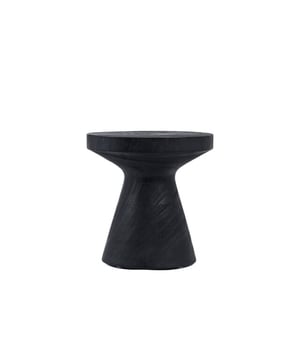 
The Gravity Side Table brings a sleek and modern aesthetic to your space, crafted from beautiful suar wood with a striking black finish. Its bold design and smooth surface make it the perfect companion to your living room or bedroom, offering both style and practicality. Use it as a side table for your favorite lamp, books, or décor pieces. Suar wood always varies in tone, colour and pattern. Wood is a living material that expands and contracts, causing cracks and knots. We take steps during transport and in our warehouse to dry and coat suar wooden items, but it may still hold moisture deep within that can seep out over time. Treating the product with a protective oil yearly is recommended, this will also revive the colour. Lengte (cm)40Breedte (cm)40Hoogte (cm)40KleurZwartMaterialenSuarhoutVerzendingstypePalletGebruikBinnen - Overdekt buiten Materiaal: