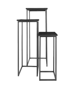 
Plantentafel Sam maakt jouw interieur echt helemaal af. Combineer de 3 plantenzuilen met leuke hangplanten of zet er een grote vaas met bloemen op. Door hun slanke formaat zijn de tafels eenvoudig te verplaatsen, zodat je gemakkelijk kunt spelen met je interieur! Met deze prachtige plantenzuil set van 3 kun je je planten en bloemen een mooi plekje geven in je interieur. Door het formaat is de zuil gemakkelijk naast je bank, bed of in de hoek van de kamer te plaatsen. Door het moderne, strakke design zijn de plantentafels een echte blikvanger! Afmeting kleine zuil: 62 x 24,5 x 24,5 cm Afmeting middelste zuil: 82 x 30 x 30 cm Afmeting grote zuil: 102 x 36 x 36 cm Merk: Home67 Materiaal: Mangohout,Metaal Kleur: Zwart EAN: 8720769972692
