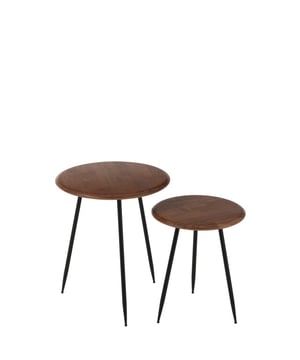 
Set Of 2 Coffee Table Neo Rubber Natural/Black Width50Height60Length50Weight7 kgCollectionWinter 2025Colour NaturalMaterial compositionSteel(30%),rubber(70%) Materiaal: