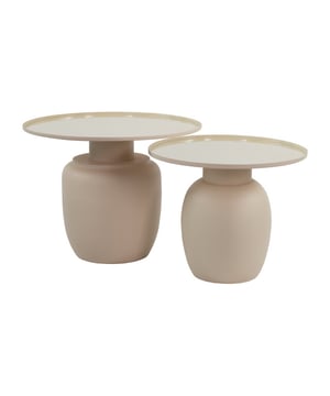 
Look at Salontafel set Elsa! Elsa bestaande uit twee tafeltjes van verschillende afmetingen zodat ze perfect naast en/of net onder elkaar kunnen staan. Merk: Kick Collection Hoogte: 47/42 cm Breedte: 60/50 cm Diepte: 60/50 cm Materiaal: Metaal