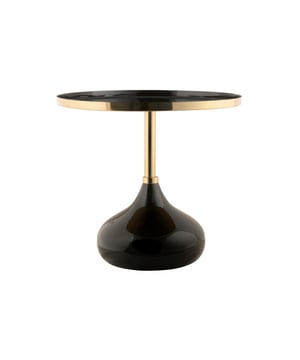 
De Mila bijzettafel van Leitmotiv is niet te missen in jouw interieur. Zijn glossy finish, de gouden accenten, zijn speelse looks; hij heeft alles in huis om jouw huis extra sfeervol te maken. De Mila sidetable van Leitmotiv is verkrijgbaar in twee maten en twee kleuren, waaronder warmgrijs en en zwart. - Afmeting: 50x50x48cm - Kleur: Zwart - Materiaal: Metaal