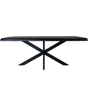 
Ontdek de charme van onze Eettafel Arvu, het tafelblad volgt de organische lijnen van de boom, waardoor elke tafel een unieke uitstraling heeft.Let op: vanwege het natuurlijke karakter kunnen kleur en vorm licht variëren van de getoonde afbeelding. Maar we beloven dat de rustieke en stoere look behouden blijft.Geleverd in gedemonteerde staat voor jouw gemak, met eenvoudige bevestiging van de poten. Creëer een warme sfeer in jouw huis met onze mangohouten eettafel, een tijdloos stuk dat perfect past bij elk interieur.Afmetingen: 260 x 100 x 77 cm Merk: Home67 Materiaal: Mangohout,Metaal Kleur: Zwart EAN: 8720769978625