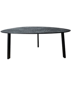 
Deze unieke eettafel, met zijn opvallende kiezelvorm, tilt de uitstraling van jouw eetruimte naar een hoger niveau. Het tafelblad van Eettafel Tinus is vervaardigd van hoogwaardig mangohout en heeft een dikte van 3.5 cm. Mangohout is niet alleen robuust, maar straalt ook warmte en karakter uit. De metalen poten met een afmeting van 8 x 4 cm bieden niet alleen stevige ondersteuning maar voegen ook een eigentijdse uitstraling toe aan het geheel. Kies uit twee kleuren, zwart of bruin mangohout, om naadloos aan te sluiten bij jouw persoonlijke stijl en interieur. Met voldoende ruimte voor 8 tot 10 personen is de Home67 Eettafel ideaal voor gezellige diners met vrienden en familie. Creëer onvergetelijke momenten rondom deze prachtige tafel! Merk: Home67 Materiaal: Mangohout,Metaal Kleur: Zwart EAN: 8720769979578