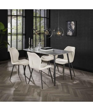 
Deze trendy tafel is uitgevoerd in keramiek met een metalen frame. Er is bij deze tafel gekozen voor grijs keramiek. Een zeer stijlvolle tafel voor een kleinere ruimte!Over het merkWij zijn continu bezig met het samenstellen van stoere collecties die naast functioneel ook nog is heel trendy zijn. Veel van ons assortiment is zo ontworpen dat het leuk bij elkaar staat in elke kamer, daarom raden wij zeker aan om even een kijkje te nemen in ons assortiment voor leuke matchende items! - Afmeting: 80x140x77 - Kleur: Grijs - Materiaal: Keramiek