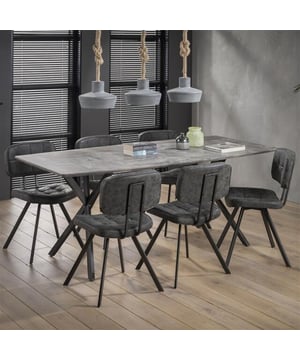 
Deze prachtige eetkamertafel is uitgevoerd in een ovaal MDF-blad met een 3D betonlook. Het onderstel van de tafel is uitgevoerd in vintage staal, dit geeft het een robuuste en stoere look. Het frame is een mooie aanvulling op het optische dunne blad dat in elke woonkamer een blikvanger zal zijn. Het blad is glad waardoor deze makkelijk af te nemen is. Alle belangrijke informatie op een rijtje:- De tafel is 190 centimer lang en 90 centimeter breed- Blad is gemaakt van MDF- Betonlook met een vintage staal onderstel- Geschikt voor 6 personenOver het merkWij zijn continue bezig met het samenstellen van stoere collecties die naast functioneel ook nog is heel trendy zijn. Veel van ons assortiment is zo ontworpen dat het leuk bij elkaar staat in elke kamer, daarom raden wij zeker aan om even een kijkje te nemen in ons assortiment voor leuke matchende items! - Afmeting: 190x90x76 - Kleur: Grijs - Materiaal: MDF