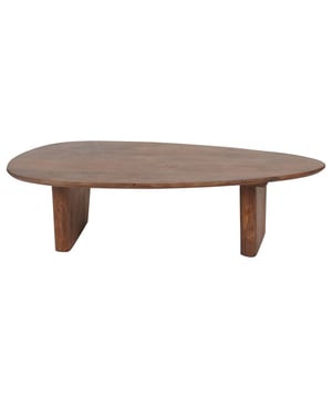 
Salontafel Rudo is de perfecte toevoeging voor een modern interieur dat eenvoud en functionaliteit waardeert. Deze salontafel heeft een organisch blad van hoogwaardig mangohout in een warme kleur. Het eenvoudige design wordt versterkt door twee robuuste poten die haaks op het blad zijn geplaatst en de tafel een strakke, stijlvolle uitstraling geven. De combinatie van het organische blad en de eenvoudige poten creëert een minimalistisch en tijdloos ontwerp. Onderhoud Mangohout heeft in het algemeen weinig onderhoud nodig en is behandeld tegen vocht en vlekken. Gebruik een lichtvochtige doek om de tafel schoon te maken. Wij geven echter geen garantie op het eventueel ontstaan van oneffenheden. Om beschadigingen, vlekken en kringen te voorkomen, raden wij aan om onderzetters en/of viltjes te gebruiken. Het mangohout is afgewerkt met een beschermlaag. Om het hout te beschermen én mooi en levendig te houden raden wij aan om het hout 2 tot 4 keer per jaar te behandelen met Elite Polish. Merk: Home67 Materiaal: Mangohout Kleur: Bruin