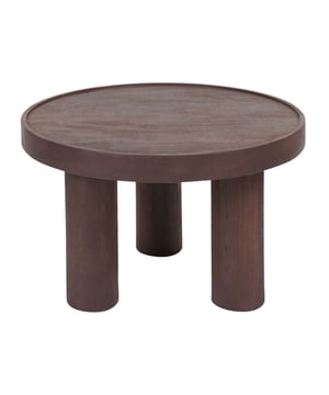 
Salontafel Tias is een ronde tafel met een diameter van 60 cm en een hoogte van 38 cm, vervaardigd uit hoogwaardig mangohout in een warme espresso kleur. Het eenvoudige en strakke ontwerp wordt gekarakteriseerd door de drie robuuste ronde poten die zorgen voor een stevige en stabiele basis. De Tias bijzettafel is ideaal voor wie houdt van een minimalistische stijl en functioneel meubel. Het natuurlijke karakter van het mangohout geeft de tafel een uniek uiterlijk, waardoor elke salontafel zijn eigen charme heeft. Onderhoud Mangohout heeft in het algemeen weinig onderhoud nodig en is behandeld tegen vocht en vlekken. Gebruik een lichtvochtige doek om de tafel schoon te maken. Wij geven echter geen garantie op het eventueel ontstaan van oneffenheden. Om beschadigingen, vlekken en kringen te voorkomen, raden wij aan om onderzetters en/of viltjes te gebruiken. Het mangohout is afgewerkt met een beschermlaag. Om het hout te beschermen én mooi en levendig te houden raden wij aan om het hout 2 tot 4 keer per jaar te behandelen met Elite Polish. Merk: Home67 Materiaal: Mangohout Kleur: Bruin