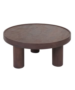 
Salontafel Tias is een ronde tafel met een diameter van 70 cm en een hoogte van 31 cm, vervaardigd uit hoogwaardig mangohout in een warme espresso kleur. Het eenvoudige en strakke ontwerp wordt gekarakteriseerd door de drie robuuste ronde poten die zorgen voor een stevige en stabiele basis. De Tias bijzettafel is ideaal voor wie houdt van een minimalistische stijl en functioneel meubel. Het natuurlijke karakter van het mangohout geeft de tafel een uniek uiterlijk, waardoor elke salontafel zijn eigen charme heeft. Onderhoud Mangohout heeft in het algemeen weinig onderhoud nodig en is behandeld tegen vocht en vlekken. Gebruik een lichtvochtige doek om de tafel schoon te maken. Wij geven echter geen garantie op het eventueel ontstaan van oneffenheden. Om beschadigingen, vlekken en kringen te voorkomen, raden wij aan om onderzetters en/of viltjes te gebruiken. Het mangohout is afgewerkt met een beschermlaag. Om het hout te beschermen én mooi en levendig te houden raden wij aan om het hout 2 tot 4 keer per jaar te behandelen met Elite Polish. Merk: Home67 Materiaal: Mangohout Kleur: Bruin