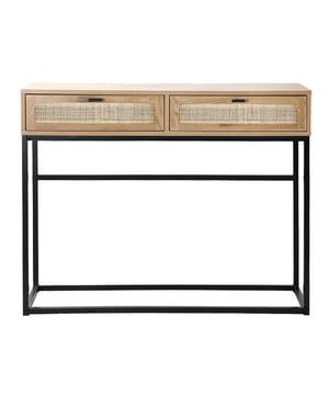 
Heb je meer bergruimte nodig in je kamer? De twee lades van deze console zijn ideaal om uw boeken, papieren, pennen en al uw spullen in op te bergen en binnen handbereik te houden. Onze console is gemaakt van een zwarte metalen structuur, waardoor hij stabiel en solide is. Het zal er geweldig uitzien in uw huis of kantoor! B 100 x D 35 x H 80 cmGewicht : 15 Kg Merk: CaliCosy Kleur: Wooden Effect