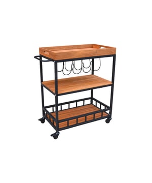 
Geef je tuin, balkon of interieur een stijlvolle en praktische upgrade met de SenS-Line Butler Trolley! Deze veelzijdige serveerwagen is niet alleen een blikvanger, maar ook een handige helper. Gebruik hem als bijzettafel, serveerwagen voor drankjes en hapjes, of als een decoratief meubelstuk om je favoriete planten en accessoires tentoon te stellen. Geniet van de combinatie van functionaliteit en een natuurlijke uitstraling, zowel binnen als buiten!De Butler Trolley is vervaardigd uit duurzaam acaciahout, bekend om zijn prachtige nerf en lange levensduur. Het acaciahout geeft de trolley een warme, rustieke uitstraling die perfect past bij verschillende interieur- en exterieurstijlen. Dankzij de handige wieltjes verplaats je de trolley moeiteloos naar elke gewenste plek. Ideaal voor een gezellige barbecue in de tuin of een ontspannen avond op het balkon. Regelmatig onderhoud met houtolie zorgt ervoor dat het acaciahout zijn mooie uitstraling behoudt.TypeTuintafel / TrolleyMerkSenS-LineMateriaalAcaciahoutAfmetingen67cm (Lengte) x 40cm (Breedte) x 84cm (Hoogte)WielenJaMontageZelfmontage vereistKleurNatuurlijk bruin hout