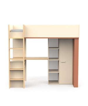 
Productkenmerken: Hoogslaper Camillia. Maximale draagkracht 100 kg. Bureau met decor in eikenhoutlook, maximale draagkracht 25 kg. Spiegel van 3 mm, afmetingen 141x32 cm. Lattenbodem inbegrepen. Spaanplaat met diktes van 15, 18 en 25 mm.Melamine in zandbeige. Staanders van terracotta-melamine. Zijkantprofielen van het bed in eikenhoutlook. Drie functies: bureau + bed + kast. Robuust en duurzaam ontwerp, ruimtebesparend, modern en gezellig design. Verkrijgbaar in twee kleurencombinaties: Terracotta/Beige/Eiken of Klei/Grijs/Eiken. Productafmetingen: Lengte 205,9 cm x Breedte 104,1 cm x Hoogte 183 cm - Nettogewicht: 168,75 kg. Pakketafmetingen: Pakket nr. 1: Lengte 54 cm x Hoogte 13,5 cm x Diepte 119,5 cm - Bruto gewicht: 40,65 kg. Pakket nr. 2: Lengte 54,4 cm x Hoogte 9,7 cm x Diepte 153,6 cm - Bruto gewicht: 44,7 kg. Pakket nr. 3: Lengte 40,6 cm x Hoogte 10,10 cm x Diepte 165,4 cm - Bruto gewicht: 46,3 kg. Pakket nr. 4: Lengte 91,3 cm x Hoogte 4,7 cm x Diepte 203,6 cm - Bruto gewicht: 42,3 kg. Totaal bruto gewicht: 173,95 kg.  Merk: CaliCosy Kleur: Wooden Effect