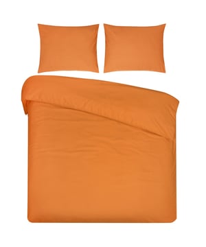 
Onder dit DoubleDry dekbedovertrek slapen is natuurlijk fijn!  Zacht, ademend en vochtregulerend Comfortabel, soepel en luchtig Warmteregulerend en huidvriendelijk Duurzaam en slijtvast OnderhoudsvriendelijkHet katoenen dekbedovertrek is gemaakt van 100% natuurlijk materiaal. Katoen is een zachte vezel. Eerst worden de katoenen vezels tot draden gesponnen. Vervolgens wordt dit tot een zacht en luchtdoorlatend overtrek geweven. Dit zalige dekbedovertrek is gemaakt van 100% natuurlijk katoen, met een hoge draaddichtheid van 144 draden per inch (144 TC). Het dekbedovertrek onderscheidt zich door zijn look & feel. Daarnaast is de stof is koel en ademend. Vanwege de hoge vochtopname staat dit dekbedovertrek garant voor een goede nachtrust. De dekbedovertrekken zijn in alle opzichten royaal te noemen. De instopstrook is namelijk extra lang, waardoor je deze ruim in kunt stoppen. De totale lengte is zelfs 260 centimeter. U slaapt voortaan als een prins(es)! Een effen dekbedovertrek is tijdloos en trendy tegelijk. Het effen dekbedovertrek zorgt voor meer rust in de slaapkamer. Kortom, het dekbedovertrek is een musthave voor iedereen!Product specificaties:Lits jumeaux dekbedovertrek setFormaat 240x200 cm + 2 kussenslopen 60x70 cm100% natuurlijk katoenDraaddichtheid 144 TCWassen tot 60 gradenGeschikt voor droger, mits op een lage temperatuurGeschikt om te strijkenGecertificeerd door STANDARD 100 by OEKO-TEXGecertificeerd by BSCI - Afmeting: 240x200/220cm - Kleur: Honey - Materiaal: Katoen