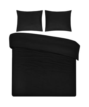 
Geniet van een heerlijke nachtrust met het DoubleDry dekbedovertrek, gemaakt van 100% natuurlijk katoen. Deze tweepersoons dekbedovertrekset in elegant zwart, bestaande uit een overtrek van 200x200/220 cm en twee kussenslopen, biedt ultiem comfort en een stijlvolle toevoeging aan je slaapkamer. Het ademende en zachte katoen zorgt voor een comfortabele en ontspannen slaapomgeving, het hele jaar door.Dit DoubleDry dekbedovertrek is niet alleen comfortabel, maar ook praktisch. Het effen zwarte design is tijdloos en past moeiteloos in elke slaapkamerinrichting. Dankzij de hoge draaddichtheid van 144 TC is het overtrek duurzaam en slijtvast. De extra lange instopstrook van 60 cm over de gehele breedte zorgt ervoor dat je dekbed goed op zijn plaats blijft. Bovendien is het dekbedovertrek wasbaar op 60°C en geschikt voor de droger op lage temperatuur, waardoor het onderhoud eenvoudig is.KleurZwartMateriaalKatoenAfmeting dekbedovertrek200x200/220 cmAfmeting kussensloop60x70 cmAantal kussenslopen2DoelgroepVolwassenenGeslachtUnisexInclusief instopstrookJaLengte instopstrook60 cmDubbelzijdige instopstrookJaType instopstrookInstopstrook over gehele breedteGeschikt voor dekbedmaatTweepersoonsDraaddichtheid144PatroonEffenWasbaarJaWasvoorschriftDrogen op lage temperatuur | Machinewas 60 °CGeschikt voor wasdrogerJaStrijkvrijNeeGewicht1.66 kgVerpakkingshoogte4 cmVerpakkingsbreedte26 cmVerpakkingslengte37 cm