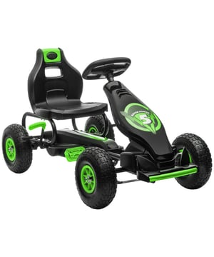 
Kinderen zullen helemaal weg zijn van het fantastische HOMCOM Gokart! Ze kunnen de snelheid regelen door te trappen en zullen genieten van de snelle reacties en nauwkeurige besturing. De ergonomische stoel is verstelbaar, wat zorgt voor een comfortabele en veilige zitpositie. Het trapauto kan zowel binnen als buiten worden gebruikt en draagt bij aan de verbetering van coördinatie en kracht.Voordelen:Opblaasbare rubberen wielen met vering3-voudig verstelbare stoelDuurzaam metalen frameAchteruit rijden met pedalenLet op: Laat kinderen niet onbeheerd rijdenTechnische specificaties: Kleur: Groen+ Zwart Materiaal: kunststof, metaal Totale afmetingen: 121 L x 58 B x 61 H cm Zitafmetingen: 35 B x 28 D x 35 H cm Afmetingen rugleuning: 33 B x 30 H cm Wielmaat: Ø28 cm Draagvermogen: 50 kg Leeftijd gecertificeerde gebruiker: vanaf 5 jaarAanbevolen leeftijd: 5-12 jaar - LET OP: Laat uw kinderen nooit zonder toezicht achter tijdens het rijden - Afmeting: - Kleur: Rood - Materiaal: Kunststof