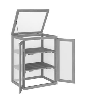 
Kweek uw eigen kleine tuin met gemak in deze handige en functionele kweekkas van Outsunny. De transparante en stabiele polycarbonaatwanden laten energierijke zonnestralen probleemloos uw planten bereiken, terwijl de warmte binnenin de kas wordt vastgehouden voor bescherming tegen kou. Het opvouwbare dak en de ruime dubbele deur maken de verzorging van uw planten extra comfortabel.Voordelen:Compact en robuust ontwerpBescherming van jonge plantenTwee verwijderbare schappenHouten frame en polycarbonaatplatenMet verzinkte metalen onderdelenEenvoudige montageMaterialen: dennenhout, polycarbonaatKleur: DonkergrijsTotale afmetingen: 58B x 44D x 78H cmDraagvermogen: 15 kg (per plank)Gewicht: 6,8 kgGeleverd in platte verpakkingMontage vereistOverige belangrijke informatie: Afmetingen deksel: 57,5 ​​B x 43,5 D cmAfmetingen per plank: 53,5B x 38D x 2H cmkweekkas|tuinkas|hout|polycarbonaat|Outsunny - Afmeting: - Kleur: Donkergrijs - Materiaal: Hout