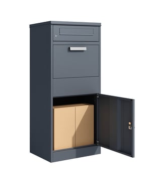 
Mis nooit meer een pakket: de Pedro pakketbox van Westmann is de veilige en contactloze oplossing voor uw pakketbezorging, 24 uur per dag.Heb je iets besteld en weet je niet zeker of je thuis bent om het in ontvangst te nemen? Met de stalen pakketbox Pedro van Westmann is dit probleem in een handomdraai opgelost. Deze robuuste, afsluitbare pakketbox zorgt ervoor dat je bestellingen veilig en beschermd tegen de elementen worden bewaard, of je nu thuis bent of niet.De pakketbox is geschikt voor de volgende pakketformaten:Pakket SPakket MBelangrijkste punten in één oogopslag:Constructie van gepoedercoat staal, het hele jaar door bruikbaarAfsluitbare brievenbus | 40x33,5x4 cmKantelvak voor handig inleggen van pakketten | 40x40x15 cmAfsluitbaar vak voor veilige opslag | 40x40x42 cmWeerbestendig en geschikt voor buitengebruikEenvoudige en veilige vloermontage - Afmeting: - Kleur: Grijs - Materiaal: Staal