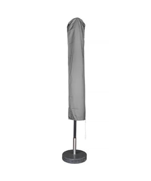 
Kopu® parasolhoes M voor staande parasol 3 m tot 4 m rond en 2,5 m tot 3 m vierkant. De hoes is gemaakt van een recyclebare en duurzaam PP textiel met coating, is waterdicht, UV bestendig en kleurvast. Deze hoes zit verpakt in een stevige herbruikbare tas met ritssluiting zodat de hoes opgeborgen kan worden. Deze is gemakkelijk hanteerbaar en neemt weinig ruimte in beslag wanneer deze opgeborgen wordt. De hoes is waterafstotend. Het materiaal dat voor de hoes is gebruikt, zorgt ervoor dat verkleuring van de zon wordt tegengegaan en zijn eigen kleur behoudt. Bij de hoes wordt een reikstok geleverd waarmee de hoes zeer gemakkelijk over de parasol heen geplaatst kan worden. De reikstok is 110 cm lang. Een handig trekkoord is ook inbegrepen zodat de hoes aan de onderkant goed afgesloten kan worden.Met deze parasolhoes wordt de parasol goed beschermd tegen de zon en andere weersinvloeden. De parasolhoes heeft een oplopend model. De hoes is 220 cm lang, 63 cm breed onderaan, en 43 cm breed bovenaan.Geschikt voor staande parasols met afmetingen:- 3 m rond- 4 m rond- 2,5 x 2,5 m vierkant- 3 x 3 m vierkant- 2 x 3 m rechthoekigEigenschappen:Hoogwaardige PP beschermhoes met coatingRecyclebaar materiaal, dus duurzaam voor het mileuVoorzien van rits en reikstok en een trekkoord aan de onderkantKleur: grijsWaterafstotendVerkleurd niet in de zonInclusief reikstokAfmeting reikstok: 106 cm langTrekkoord aanwezigVan deze parasolhoes zijn er nog meer maten beschikbaar, namelijk S, L en XLHoogwaardige kwaliteit Onze parasolhoezen worden geproduceerd uit een hoogwaardig recyclebaar polypropyleen MFY weefsel en is een zeer duurzam weefsel en voorzien van een waterproof coating zodat uw parasol maximaal beschermd is. De parasol beschermhoezen worden zodanig afgewerkt op de naden dat deze ook volledig waterdicht zijn. Een hoes van polyester kan water doorlaten, deze hoes absoluut nooit. Daarbij krijgt uw parasol een luxe aanblik met deze premium hoes.Inclusief opbergzakDe parasolhoes wordt geleverd in een opbergtas zodat u de hoes eenvoudig kunt opbergen als u hem niet gebruikt.Waarom een beschermhoes?Wij raden altijd het gebruik van een beschermhoes aan zodat de levensduur van uw parasol verlengd wordt.  - Afmeting: 220 cm x 63 cm - Kleur: Grijs - Materiaal: Polypropyleen