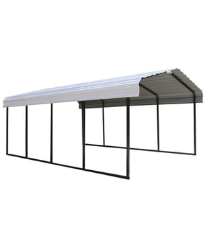 
Of het nu zon, regen of sneeuw is; Met deze stalen carport is uw auto het hele jaar door beschermd.  Het uiterst solide dak van gegalvaniseerd roestvrij staal kan een sneeuwlast tot 160 kg/m² dragen, is getest tot een windbelasting van 160 km/u en garandeert een hoge duurzaamheid. Hierdoor is de unit een van de sterkste en meest duurzame constructies op de markt. Open zijkanten zorgen voor een constante luchtcirculatie en voorkomen roestvorming. De 5x5 cm dikke, gepoedercoate, vierkante stalen buizen, die aan de onderkant met elkaar verbonden zijn, staan ​​op een afstand van 140 cm van elkaar. Voor de bevestiging zijn gaten in het frame aangebracht voor verankering in de vloer. Voor stevige ondergronden adviseren wij het gebruik van schroeven/pluggen of grondankers bij plaatsing op een gazon (bevestigingsmiddelen niet inbegrepen).  Onderhoudsvriendelijk: In tegenstelling tot een houten carport is er geen vervelende herschildering nodig. Eenvoudige montage met behulp van gedetailleerde instructies. Voor de montage zijn twee personen nodig. De montagetijd bedraagt ​​slechts enkele uren.Bijzonderheden:Duurzame en stevige stalen constructie Absoluut UV-bestendig en roestvast Onderhouds- en corrosievrij 160 kg/m² sneeuwlast! Windbelasting van 160 km/u! lengte: 600cmBreedt: 370cmHoogte: 260cmGewicht (kg): 260kgmateriaal: metaaldakmateriaal: Staalmateriaal specificatie: Staaldikte dakmateriaal: 36mmKleur: wit met zwartexterne afmetingen: 600x370x260 cm (LxBxH)vloer inbegrepen: Neevloeroppervlak: 22,2 m²montage vereist: Jaaantal pakketten: 3sneeuwbelasting 160kg/m²verzendafmetingen (LxBxH): 200x80x45cm - Afmeting: - Kleur: Zwart - Materiaal: Metaal