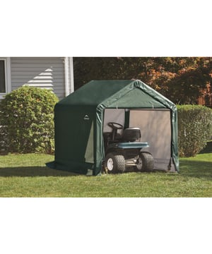 
DuurzaamheidDe ShelterLogic gereedschapsschuur is vervaardigd uit hoogwaardig polyethyleenzeil (210g/m), wat zorgt voor UV-bestendigheid en absolute waterdichtheid, een essentieel kenmerk voor betrouwbare buitenopslag. Het stevige frame van premium gecoat staal biedt weerstand tegen roest en verlengt de levensduur van de schuur.FunctionaliteitDeze schuur biedt een snelle opbouw en demontage, waardoor hij uitstekend geschikt is voor zowel seizoensgebonden als jaarrond gebruik. Met afmetingen van 180x180x180 cm en een toegangsdeur voorzien van ritssluitingen en bevestigingsrubbers, is het de perfecte oplossing voor het opbergen van tuinapparatuur, fietsen, en andere grotere items.BeveiligingInclusief vier stormankers van 38 cm die de gereedschapsschuur stevig verankeren in de grond, waardoor hij bestand is tegen harde wind. De versterkte achterwand biedt extra stabiliteit, voor een zorgeloze opslag van al uw waardevolle buitenspullen. Product specificatiesAfmetingen LxBxH 180x180x180 cm  Deurmaat BxH 130x150 cmMateriaal Polyethyleen zeildoek (210 g/m²)Gecoat stalen frame 3,5 cmDeur met 2 ritsen8 stuks sjorbanden 4 stuks stormankers (38cm) - Afmeting: - Kleur: Groen - Materiaal: Polyethyleen