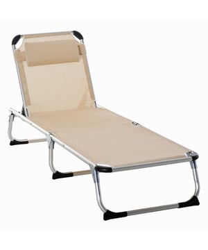 
Droomt u ervan om altijd het vakantiegevoel bij u te hebben? Met onze opvouwbare ligstoel komt u een stap dichterbij. Leun achterover en geniet van de zon op het strand, tijdens het kamperen of bij het zwembad. Kies uit vijf verschillende rugposities van de ligstoel voor uw perfecte bruiningshoek. De vijf verstelbare rugleuningposities van de ligstoel maken het gemakkelijk om de perfecte bruiningshoek te vinden. Gemaakt van duurzaam Oxford-materiaal, is de stoffen bekleding zowel ademend als snel drogend - perfect voor een heerlijke zomerse pauze.Voordelen op een rijSTEVIG MATERIAAL: Veel (goedkopere) ligbedden zijn van staal. Deze is van aluminium; lichtgewicht en stevig tegelijk. Daarbuiten is de stof van dit ligbed gemaakt van Textileen. Dat ventileert veel beter waardoor het de warmte beter af geeft en zweten voorkomt. Textileen droogt ook snel na regen wat extra fijn is.PRAKTISCHE LIGBANK VOOR BUITEN: De inklapbare ligbank voor buiten met afneembaar kussen is een perfecte metgezel op een koele avond, een gezellige middag of een fijne vakantie.FLEXIBELE LIGSTOEL: Dankzij de in 4 standen verstelbare rugleuning kun je hem gebruiken als loungebed in de tuin of als ligstoel om aan je verschillende behoeften te voldoen (let op: De onderste instelsleuf kan NIET worden gebruikt). Je kunt het tweede deel van de zitting in een ligstand zettenINKLAPBAAR DESIGN: Dankzij het drievoudig inklapbare ontwerp bespaart de stoel ruimte wanneer je hem in de hoek opbergt of tijdens het reizen in de kofferbak legtSTABIEL & VEILIG: Dankzij het aluminium frame staat de stoel stabiel en de kunststof voetjes voorkomen uitglijden en beschermen tegelijkertijd de buis van de poten en de vloer tegen krassenKenmerken Inklapbaar en ruimtebesparend ontwerp voor snel transport en opslag  Afneembaar kussen voor maximale ondersteuning van het hoofd Stoelbekleding van ventilerend en duurzaam textileen Rugleuning verstelbaar in 5 standen 3 steunpoten zorgen voor optimale stabiliteit en comfort Kan worden ingeklapt om ruimte te besparen, gemakkelijk te vervoerenLichtgewicht en opvouwbaarTechnische specificaties: Materiaal: aluminium, Texteline Kleur: Creme Max. afmetingen ligstoel:  189 l x 60 b x 28 h 5 ligstanden Afmetingen ingeklapt: 80 l x 60 b x 19,5 h Gewicht: ca. 4 kg Max. Draagvermogen: 120 kg - Afmeting: - Kleur: Creme - Materiaal: Metaal