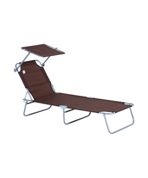 
Dit comfortabele ligbed is ideaal voor in de tuin en op het strand. Voorzien van een verstelbare rugleuning en een zonnedak. De rugleuning heeft 4 verschillende standen. Hiermee geniet je volop van een ontspannen moment in de zon. Of het nu in de tuin, het balkon, terras of op het strand is, dit is heerlijk ontspannen. Aan het ligbed zitten handige draag grepen om het bed mee te nemen. Het ligbed heeft een stevig stalen frame. Het ligbed is belastbaar tot maar liefst 120 kilo. (bij gelijke verdeling) Kenmerken Geschikt voor buiten zoals tuin, balkon of camping Gepoedercoat metalen frame biedt goede stabiliteit Stoelbekleding van duurzaam Oxford Rugleuning verstelbaar in 4 standen Met afneembaar zonnedak Hellingshoek van het zonnedak traploos instelbaar 3 steunpoten zorgen voor optimale stabiliteit en comfort Kan worden ingeklapt om ruimte te besparen, gemakkelijk te vervoerenTechnische specificaties: Materiaal: metaal, Oxford-stof Kleur: Bruin Max. afmetingen ligstoel (zonder dak): 187 l x 58 b x 50 h cm 4 ligstanden: 50 cm, 63 cm, 74,5 cm, 82 cm Afmetingen ingeklapt: 72 l x 14 b x 59 h cm Afmetingen zonnedak: 42 l x 50 b cm Gewicht: ca. 5 kg Max. Draagvermogen: 120 kg - Afmeting: - Kleur: Bruin - Materiaal: Metaal