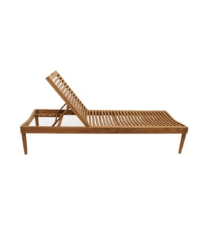 
Ligbed van Teakhout 36 x 67 x 200 cm - Afmeting: 0x0 - Kleur: bruin - Materiaal: hout
