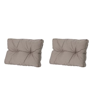 
Madison Tuinkussens – Set van 2 | Comfort en Stijl voor jouw TuinGeef je tuinmeubelen een stijlvolle en comfortabele upgrade met deze set van 2 Madison tuinkussens. Madison, een gerenommeerd Nederlands merk, staat bekend om hoogwaardige kussens die zowel comfort als duurzaamheid bieden.Deze kussens zijn gemaakt van kwalitatieve materialen die bestand zijn tegen verschillende weersomstandigheden. De zachte, goed gevulde vulling zorgt voor optimaal zitcomfort, terwijl de stevige stof langdurig mooi blijft. Dankzij de neutrale en tijdloze ontwerpen passen deze tuinkussens perfect bij verschillende tuinsets en stijlen.Voordelen van de Madison tuinkussens: Set van 2 – ideaal voor compacte tuinsets Hoogwaardige materialen en uitstekende afwerking Comfortabele vulling voor extra zitgemak Duurzaam en weerbestendig Geschikt voor diverse buitenmeubelenCreëer een sfeervolle en comfortabele buitenruimte met de tuinkussens van Madison! - Afmeting: Ca. 43x60 cm - Kleur: Bruin - Materiaal: Katoen