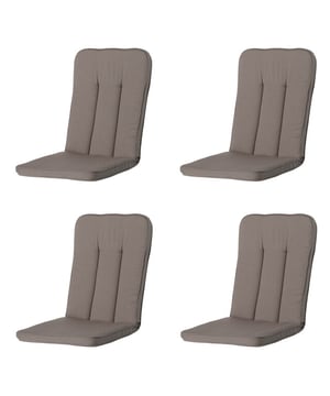 
Madison Tuinkussens – Set van 4 | Comfort en Stijl voor jouw TuinGeef je tuinmeubelen een stijlvolle en comfortabele upgrade met deze set van 4 Madison tuinkussens. Madison, een gerenommeerd Nederlands merk, staat bekend om hoogwaardige kussens die zowel comfort als duurzaamheid bieden.Deze kussens zijn gemaakt van kwalitatieve materialen die bestand zijn tegen verschillende weersomstandigheden. De zachte, goed gevulde vulling zorgt voor optimaal zitcomfort, terwijl de stevige stof langdurig mooi blijft. Dankzij de neutrale en tijdloze ontwerpen passen deze tuinkussens perfect bij verschillende tuinsets en stijlen.Voordelen van de Madison tuinkussens: Set van 4 – ideaal voor complete tuinsets Hoogwaardige materialen en uitstekende afwerking Comfortabele vulling voor extra zitgemak Duurzaam en weerbestendig Geschikt voor diverse buitenmeubelenCreëer een sfeervolle en comfortabele buitenruimte met de tuinkussens van Madison! - Afmeting: Ca. 110x48 cm - Kleur: Bruin - Materiaal: Katoen
