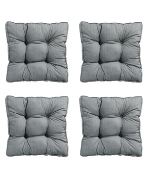 
Madison Tuinkussens – Set van 4 | Comfort en Stijl voor jouw TuinGeef je tuinmeubelen een stijlvolle en comfortabele upgrade met deze set van 4 Madison tuinkussens. Madison, een gerenommeerd Nederlands merk, staat bekend om hoogwaardige kussens die zowel comfort als duurzaamheid bieden.Deze kussens zijn gemaakt van kwalitatieve materialen die bestand zijn tegen verschillende weersomstandigheden. De zachte, goed gevulde vulling zorgt voor optimaal zitcomfort, terwijl de stevige stof langdurig mooi blijft. Dankzij de neutrale en tijdloze ontwerpen passen deze tuinkussens perfect bij verschillende tuinsets en stijlen.Voordelen van de Madison tuinkussens: Set van 4 – ideaal voor complete tuinsets Hoogwaardige materialen en uitstekende afwerking Comfortabele vulling voor extra zitgemak Duurzaam en weerbestendig Geschikt voor diverse buitenmeubelenCreëer een sfeervolle en comfortabele buitenruimte met de tuinkussens van Madison! - Afmeting: Ca. 47x47 cm - Kleur: Grijs - Materiaal: Katoen