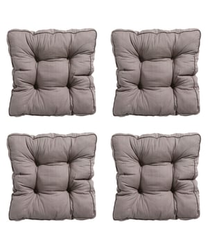 
Madison Tuinkussens – Set van 4 | Comfort en Stijl voor jouw TuinGeef je tuinmeubelen een stijlvolle en comfortabele upgrade met deze set van 4 Madison tuinkussens. Madison, een gerenommeerd Nederlands merk, staat bekend om hoogwaardige kussens die zowel comfort als duurzaamheid bieden.Deze kussens zijn gemaakt van kwalitatieve materialen die bestand zijn tegen verschillende weersomstandigheden. De zachte, goed gevulde vulling zorgt voor optimaal zitcomfort, terwijl de stevige stof langdurig mooi blijft. Dankzij de neutrale en tijdloze ontwerpen passen deze tuinkussens perfect bij verschillende tuinsets en stijlen.Voordelen van de Madison tuinkussens: Set van 4 – ideaal voor complete tuinsets Hoogwaardige materialen en uitstekende afwerking Comfortabele vulling voor extra zitgemak Duurzaam en weerbestendig Geschikt voor diverse buitenmeubelenCreëer een sfeervolle en comfortabele buitenruimte met de tuinkussens van Madison! - Afmeting: Ca. 47x47 cm - Kleur: Taupe - Materiaal: Katoen