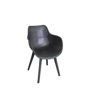 
Laat je tuin of balkon stralen met de tuinmeubels van SenS-Line. Het is weer tijd om massaal van de buitenlucht te genieten. En wat is nou een betere plek om dit te doen dan in je eigen tuin. Breng stijl en comfort naar je buitenruimte met onze onweerstaanbare collectie tuinmeubels. Of je nu kiest voor een gezellige loungeset, een picknicktafel voor kinderen of een elegant bistrosetje, wij hebben alles om van je tuin een plek te maken waar ontspanning en plezier hand in hand gaan.Belangrijk om te weten:U ontvangt 4x de Jasper Tuinstoel Grijs - Afmeting: 54x59x83 - Kleur: Grijs - Materiaal: Kunststof