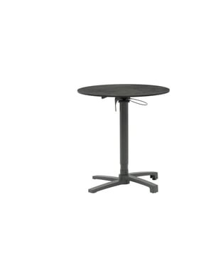 
Laat je tuin of balkon stralen met de tuinmeubels van SenS-Line. Het is weer tijd om massaal van de buitenlucht te genieten. En wat is nou een betere plek om dit te doen dan in je eigen tuin. Breng stijl en comfort naar je buitenruimte met onze onweerstaanbare collectie tuinmeubels. Of je nu kiest voor een gezellige loungeset, een picknicktafel voor kinderen of een elegant bistrosetje, wij hebben alles om van je tuin een plek te maken waar ontspanning en plezier hand in hand gaan.Belangrijkste informatie over het artikel: - In hoogte verstelbaar - Inklapbaar- Aluminium frame- HPL tafelbladAfm: ± Ø70x72/107cm (DxH) - Afmeting: - Kleur: Grijs - Materiaal: Kunststof