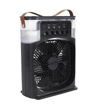 
Deze Retro LED Mist Ventilator van CASA DI ELTURO is dé stijlvolle oplossing voor warme dagen. Geniet van directe verkoeling met de geïntegreerde nevelfunctie en creëer een ontspannen sfeer dankzij de zachte LED-verlichting. Voeg een druppeltje parfum of essentiële olie toe voor een extra wellnessgevoel. Compact, licht en eenvoudig te verplaatsen – perfect voor thuis, kantoor of buiten op het terras. 3 ventilatiestanden voor optimale verkoeling Nevel-functie met 3 standen voor directe frisheid Multicolor LED-verlichting voor sfeervolle ambiance Aroma-compartiment voor parfum of etherische olie Eenvoudig te bedienen knoppenpaneel aan de bovenzijde Lichtgewicht (slechts 720 g) en makkelijk te verplaatsen Modern design met leren draagriem – retro & praktisch Kleur: Zwart Afmetingen: Lengte: 20 cm Hoogte: 30 cm Diepte: 10 cm Gewicht: 720 gram Materiaal: 65% ABS kunststof 15% PP kunststof 20% overige componenten VOEDINGSTYPE:USB (niet oplaadbaar) VOEDINGSBRON:Adapter, laptop of powerbank Gebruik: Binnen / overdekt buiten Merk: CASA DI ELTURO Materiaal: Metaal Kleur: Zwart