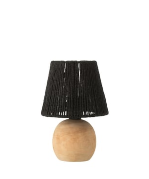 
Table Lamp Led Wood/Metal Black Width16.5Height23Length16.5Weight0.525 kgCollectionZomer 2025Colour BlackMaterial compositionCotton(13%),wood(48%),metal(29%),plastic(10%) Materiaal: