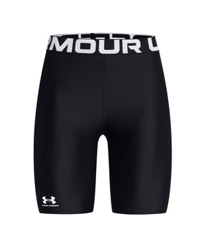 Du willst maximale Bewegungsfreiheit bei vollem Komfort? Diese Damen-Shorts sitzen mit besonders enger Passform wie eine zweite Haut. Der 4-Wege-Stretchstoff unterstützt dich bei jeder Bewegung. Dank schweißableitendem, schnelltrocknendem Material bleibst du auch bei intensiven Workouts angenehm frisch. Das supergeschmeidige HeatGear®-Material sorgt für ein ultraleichtes Tragegefühl. Ergonomische Flatlock-Nähte verhindern Reibung und garantieren ein Plus an Komfort. Der elastische Bund mit eingewebtem Label-Schriftzug sitzt sicher und stylisch. Ein kleiner Label-Print am Bein unterstreicht den sportlichen Look. Ob Fitness, Laufen oder Yoga – diese Shorts machen alles mit. Hoher Tragekomfort begleitet dich bei jedem Training.