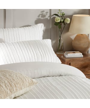 Transform your bedroom into a serene retreat with the Harrison Stripe Duvet Cover Set. Crafted with an ultra-soft touch fabric, it invites you to sink into comfort, creating a space so cosy you’ll find excuses to linger just a little longer. The minimalist tufted stripe design adds a subtle texture, blending effortlessly with classic or contemporary decor, while an easy-care finish ensures your bedding always feels fresh with minimal effort. Ideal for those seeking affordable design, this bed set offers an elevated aesthetic that feels as good as it looks, delivering both style and simplicity to your home.